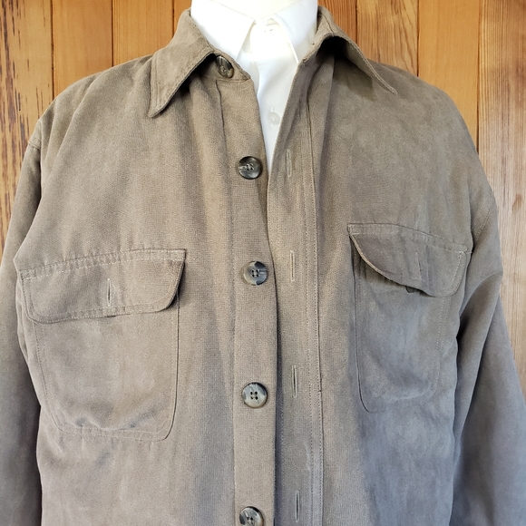 Covington Light Brown Polyester Button Up Jacket - Picture 2 of 9